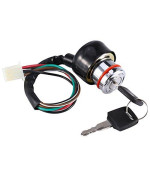 Universal 6 Wire Ignition Switch 3 Position 2 Keys Motorcycle Kart Pit Quad Bike