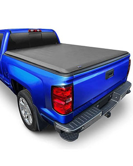 Tyger Auto T1 Soft Roll Up Truck Bed Tonneau Cover Compatible with 2014-2018 Chevy Silverado / GMC Sierra 1500; 2015-2019 2500 HD 3500 HD; 2019 LD/Limited Only | 66" Bed (78") | TG-BC1C9007 , Black