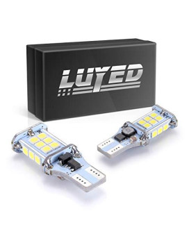 LUYED 2 X 1550 Lumens Extremely Bright Error Free 360-Degree Shine 921 912 W16W 3030 24-EX Chipsets LED Bulbs Used For Backup Reverse Lights, Xenon White