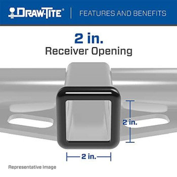 Draw-Tite Trailer Hitch Class III, 2 in. Receiver, Compatible with Select Subaru Crosstrek, XV Crosstrek,76084