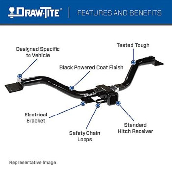 Draw-Tite Trailer Hitch Class III, 2 in. Receiver, Compatible with Select Subaru Crosstrek, XV Crosstrek,76084