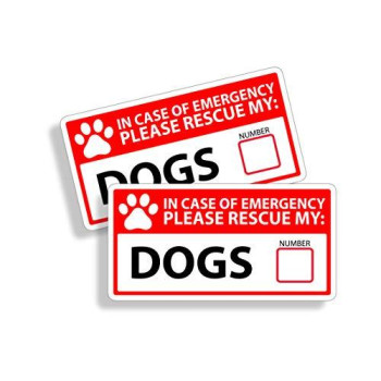 1st Responder Emergency Dog Dogs Puppy Rescue Decal Sticker Fireman 1st First Aid Fire Pet