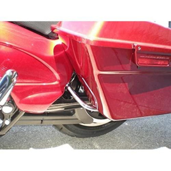 Chrome Saddlebag Support Bracket Short for 1993-2013 Harley Davidson Touring Model