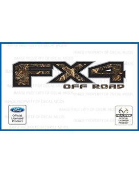 Decal Mods FX4 Off Road Truck Decals Stickers Realtree for Ford F150 - MAX5 (2015-2020) [Set of 2]