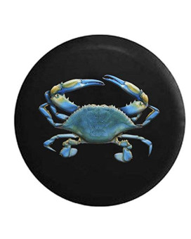 American Unlimited Blue Ocean Crab Sea Life Spare Tire Cover Fits All SUV Camper RV Tire Covers Black Size 33 inch