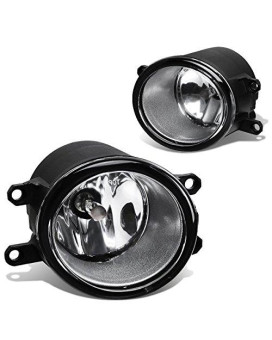 DNA Motoring FL-ZTL-209-CH Bumper Fog Light Compatible with 11-14 IS250 IS350 / 10-13 RX350 / 08-14 Avalon / 07-13 Camry / 11-14 Sienna, Clear Lens