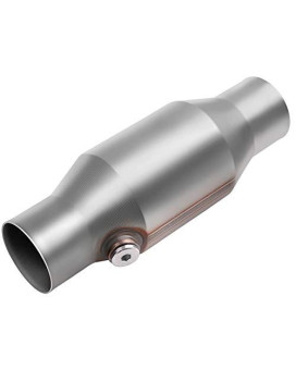 AUTOSAVER88 ATCC0007 2.5" Inlet/Outlet Universal Catalytic Converter with O2 Port (EPA Compliant)