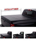 North Mountain Soft Roll Up Tonneau Cover, Compatible with 05-21 Frontier 09-12 Suzuki Equator Pickup 6ft Bed