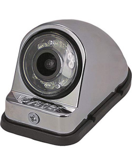 Voyager VCMS50RCM Color CMOS IR LED Camera, Chrome Housing, For the vehicles right side, Machined Aluminum housing, Compact size, IR low light assist, CMOS technology, Corrosion resistant ASTM B117