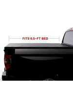 North Mountain Soft Roll Up Tonneau Cover, Fit Dodge Ram 09-18 1500 10-18 2500/3500 Pickup 6.5ft Fleetside Bed, Clamp On No Drill Top Mount Assembly w/Rails+Mounting Hardware