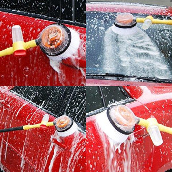 ATMOMO Car Pressure Washer Rotating Wash Brush Vehicle Care Washing Sponge Cleaning Tool
