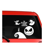 Nightmare before Christmas Jack skellington and Sally Zero dog car truck laptop window decal sticker white - Sticker Graphic - Auto, Wall, Laptop, Cell