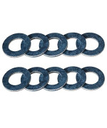 10 Pcs Aluminum Engine Oil Drain Plug Crush Gasket Washers Seals for Toyota Prius Tundra Sienna Highlander Lexus Avalon Camry Corolla Tacoma 4Runner RAV4, Replacement for The Part # 90430-12031