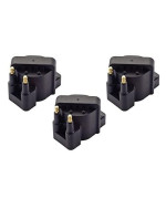 ENA Set of 3 Ignition Coil Pack compatible with Buick Cadillac Chevrolet Oldsmobile Pontiac L4 V6 Replacement For C849 DR39 5C1058 E530C D555