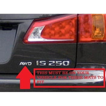 Lexus OEM FACTORY ALL WEATHER FLOOR MAT LINER SET 14-18 IS350 IS250 IS300 AWD