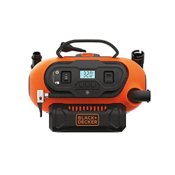 BLACK+DECKER 20V MAX Cordless Tire Inflator, Cordless & Corded Power, Tool Only (BDINF20C)