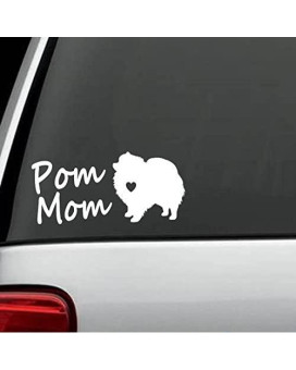 Bluegrass Decals A1190 Pomeranian Pom Mom Dog Decal Sticker