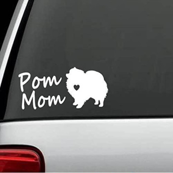 Bluegrass Decals A1190 Pomeranian Pom Mom Dog Decal Sticker