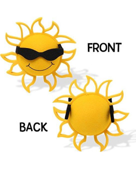 Coolballs Cool Sunshine w Sunglasses Car Antenna Topper/Antenna Ball/Rear View Mirror Dangler Hanger (Auto Accessory)