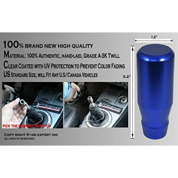 ICBEAMER Manual Transmission Stick Shift Vehicle Car Universal Shift KNOB [Color: Blue]