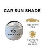 TriNova Car Sun Shade Windshield, Sunshade Cover Maximum UV Protection, Universal fit Easy Storage