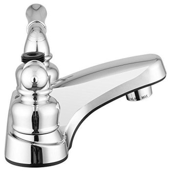 Dura Faucet DF-PL720C-CP RV Bathroom Faucet with Classical Handles and Shower Hose Diverter (Chrome)