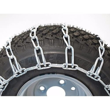 The ROP Shop Pair 2 Link TIRE Chains 23x10.50-12 for Toro Wheel Horse Lawn Mower Tractor Ride