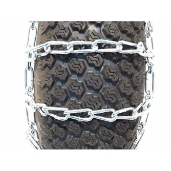 The ROP Shop Pair 2 Link TIRE Chains 23x10.50-12 for Toro Wheel Horse Lawn Mower Tractor Ride