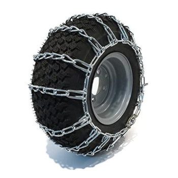 The ROP Shop Pair 2 Link TIRE Chains 23x10.50-12 for Toro Wheel Horse Lawn Mower Tractor Ride