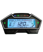 Samdo Universal Motorcycle Speedometer Odometer Tachometer Rpm Speedometer Gauge 199 Kph Mph For Carburetor Motor