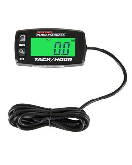 RacingPowerSports Backlit Digital Tach Tachometer Hour Meter ATV Boat Bike UTV