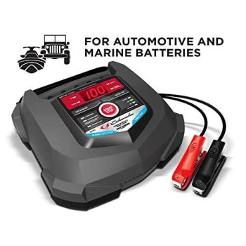 Schumacher Sc1280 Fully Automatic Battery Charger And Maintainer 15 Amp/3 Amp, 6V/12V - For Marine And Automotive Batteries
