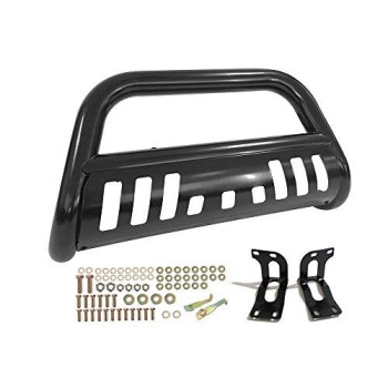 Bull Bar Compatible With 2008-2010 Ford F250 F350 F450 Super Duty, Black Front Bumper Grille Guard by IKON MOTORSPORTS, 2009