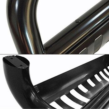 Bull Bar Compatible With 2008-2010 Ford F250 F350 F450 Super Duty, Black Front Bumper Grille Guard by IKON MOTORSPORTS, 2009