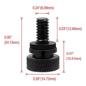 Amazicha Black Stainless Steel Seat Bolt Screw for Harley Davidson 1996-2021