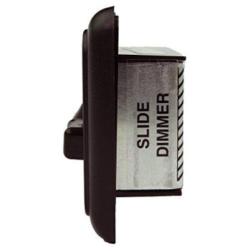 12 Volt DC Dimmer Switch for LED, Halogen, Incandescent - RV, Auto, Truck, Marine, and Strip Lighting (Large Slider, Black)