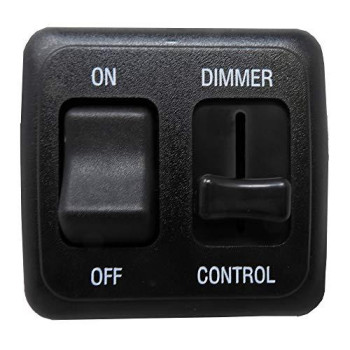 12 Volt DC Dimmer Switch for LED, Halogen, Incandescent - RV, Auto, Truck, Marine, and Strip Lighting (Large Slider, Black)