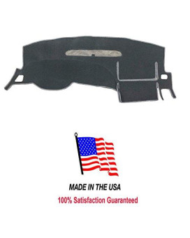 Chevy Silverado & GMC Sierra Carpet Dashboard Cover Fits 2008-2013 Models with Two Glove Boxes. Custom Fit (Charcoal)