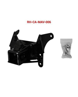SuperATV Heavy Duty Can-Am Maverick Turbo / XDS / Max / XRS Rear Receiver Hitch - Black - (See Fitment)