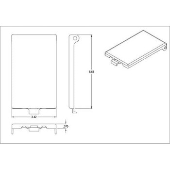 iMBAPrice (1-Pack DBVC-1 Extra Duty Replacement in-Use Cover for Arlington DBVR1C/DBVS1C/DBVM1C/60VC 1-Gang (Vertical) in Box Electrical Outlet Box - Clear