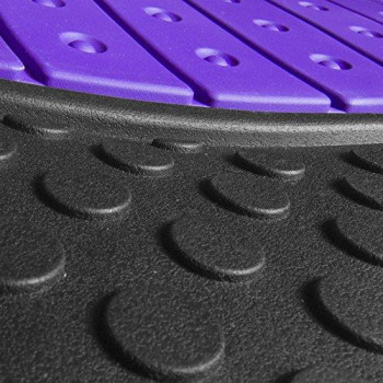 FH Group F11500PURPLE Purple Heavy Duty Touchdown Rubber Floor Mat (Purple Full Set Trim to Fit)