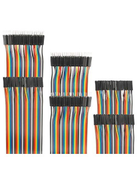 EDGELEC 120pcs Breadboard Jumper Wires 10cm 15cm 20cm 30cm 40cm 50cm 100cm Wire Length Optional Dupont Cable Assorted Kit Male to Female Male to Male Female to Female Multicolored Ribbon Cables