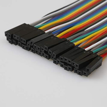 EDGELEC 120pcs Breadboard Jumper Wires 10cm 15cm 20cm 30cm 40cm 50cm 100cm Wire Length Optional Dupont Cable Assorted Kit Male to Female Male to Male Female to Female Multicolored Ribbon Cables