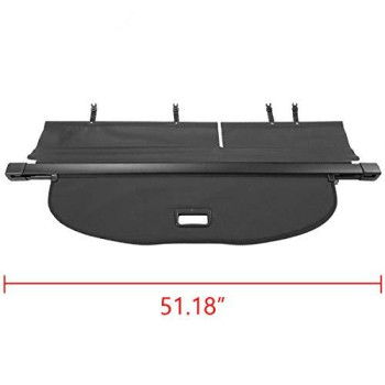 Autoxrun Cargo Cover Replacement for Jeep Cherokee 2014 2015 2016 2017 2018 Rear Trunk Security Shade Cover Luggage Shield