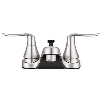 Dura Faucet DF-PL720LH-SN RV Bathroom Faucet with Winged Levers and Shower Hose Diverter (Brushed Satin Nickel)