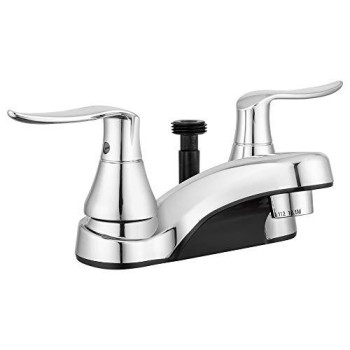 Dura Faucet DF-PL720LH-CP RV Bathroom Faucet with Winged Levers and Shower Hose Diverter (Chrome)