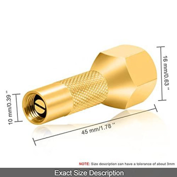 GODESON Tire Air Chuck Heavy Duty Screw on Tire Air Chuck for Tire Inflator Gauge Compressor Accessories, Twist-on Chucks(Pack 2pcs)