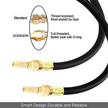 GODESON Tire Air Chuck Heavy Duty Screw on Tire Air Chuck for Tire Inflator Gauge Compressor Accessories, Twist-on Chucks(Pack 2pcs)