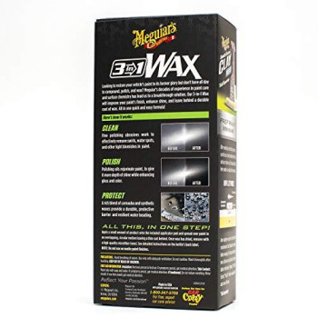 Meguiars 16 Ounce G191016 3-In-1 Wax Kit, 16 Oz, Beige, 16 Ounce Kit