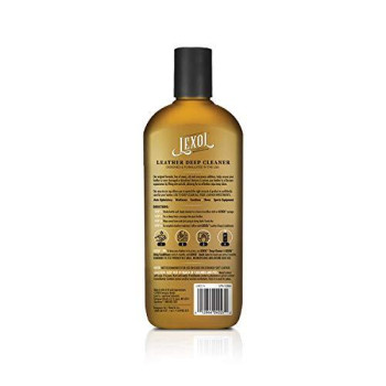 Lexol Leather Cleaner, Use on Car Leather, Furniture, Shoes, Bags, and Accessories, Trusted Leather Care Since 1933, 16.9 oz Bottle